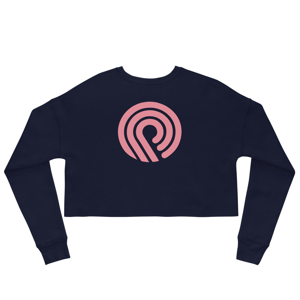 chilly nights crop sweatshirt / oltremare
