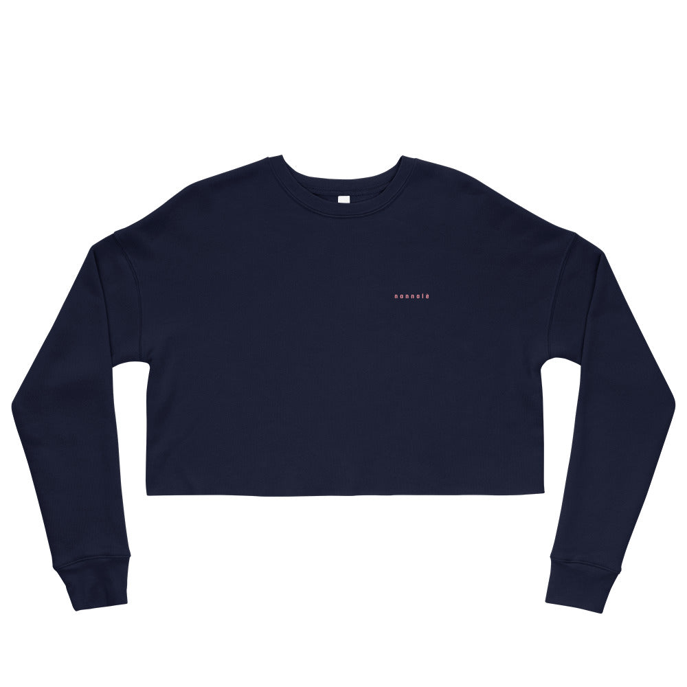 chilly nights crop sweatshirt / oltremare