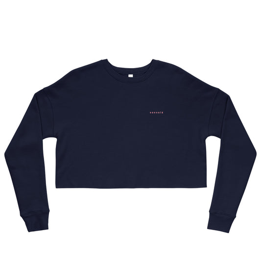 chilly nights crop sweatshirt / oltremare