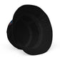 Surfer bucket hat / nero fucsia