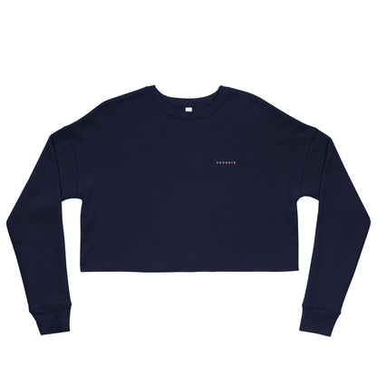 chilly nights crop sweatshirt / oltremare